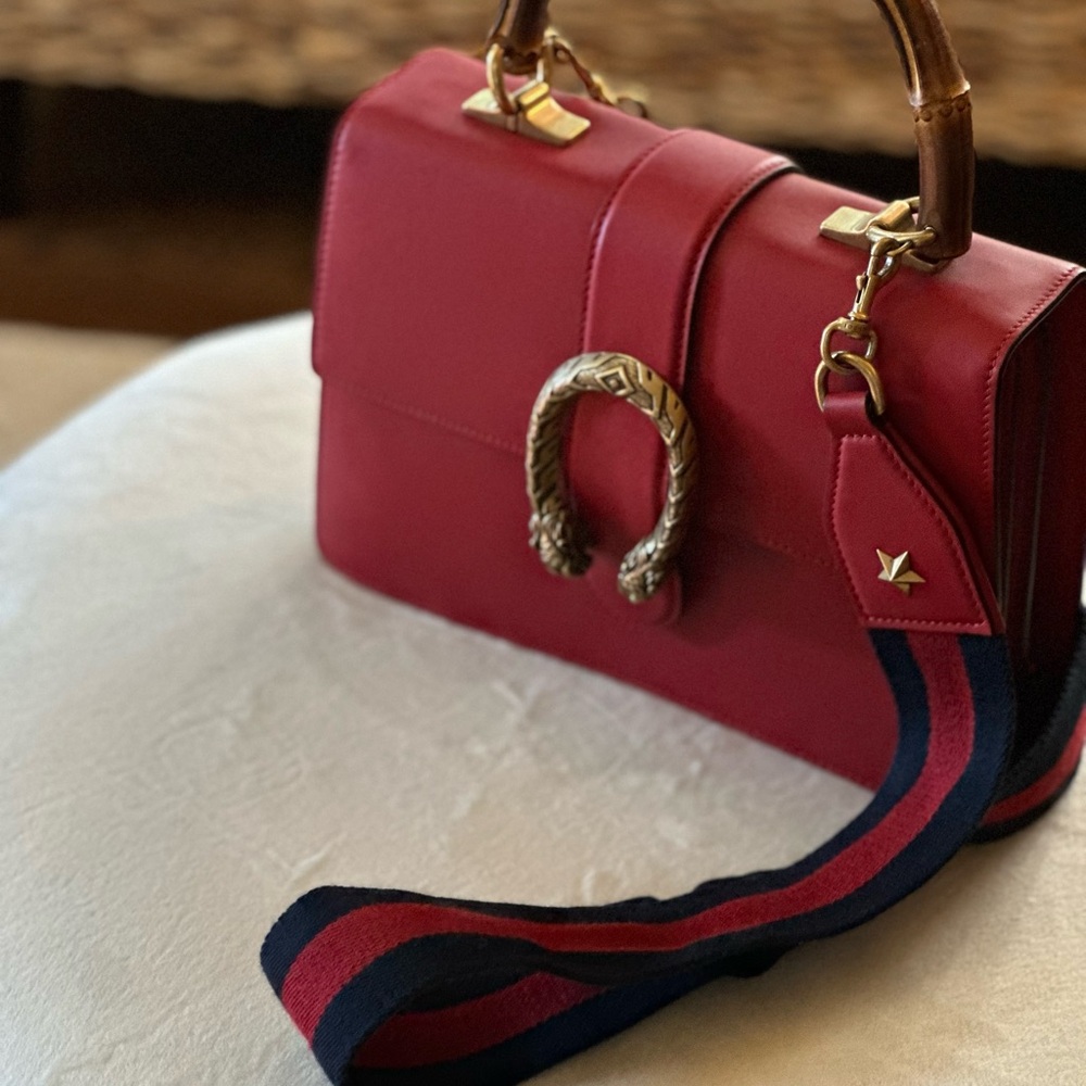 Elegant Red Designer Handbag